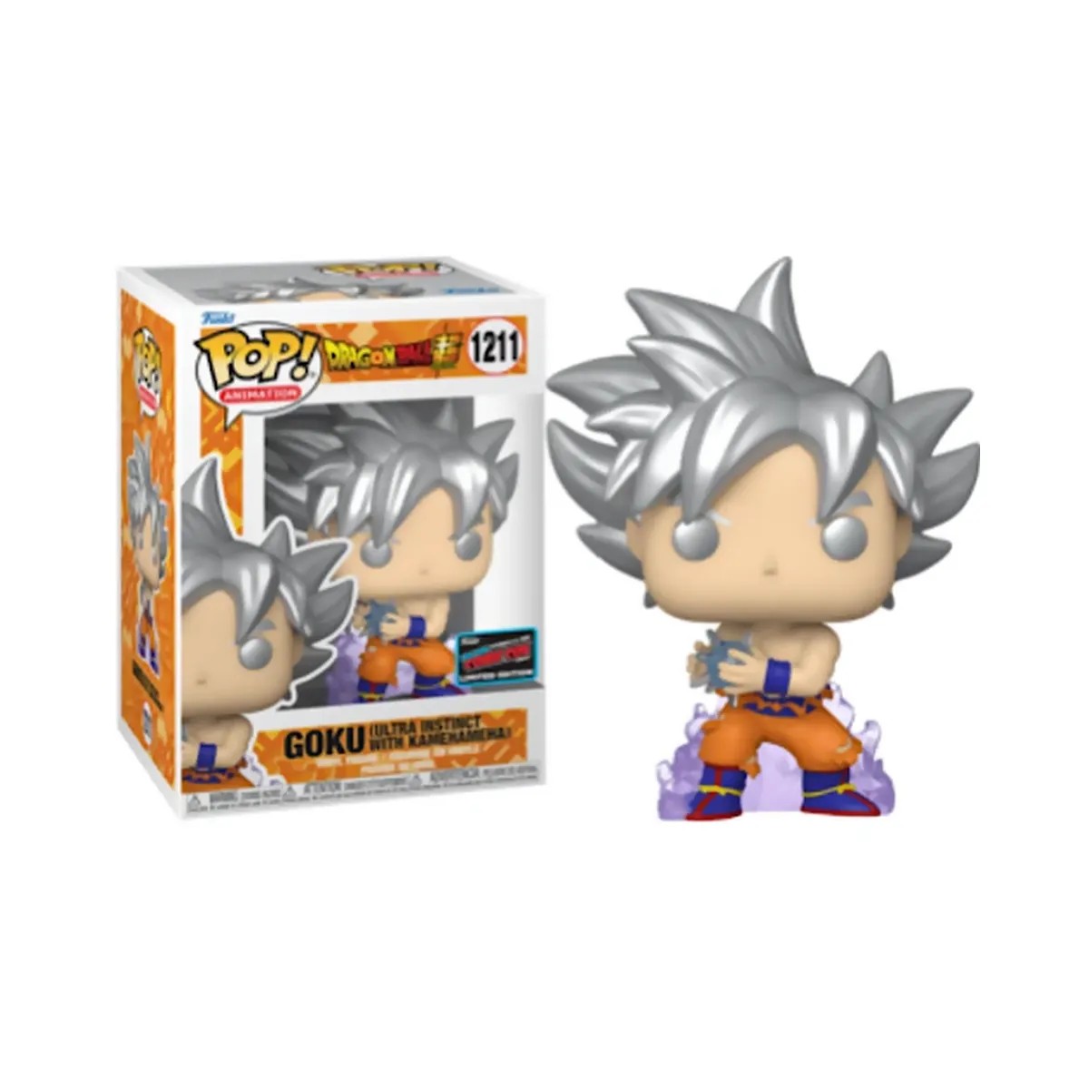 Funko Pop! Goku, Ultra Instinct With Kamehameha, 2022 NYCC, #1211 - HypeFly India View 1