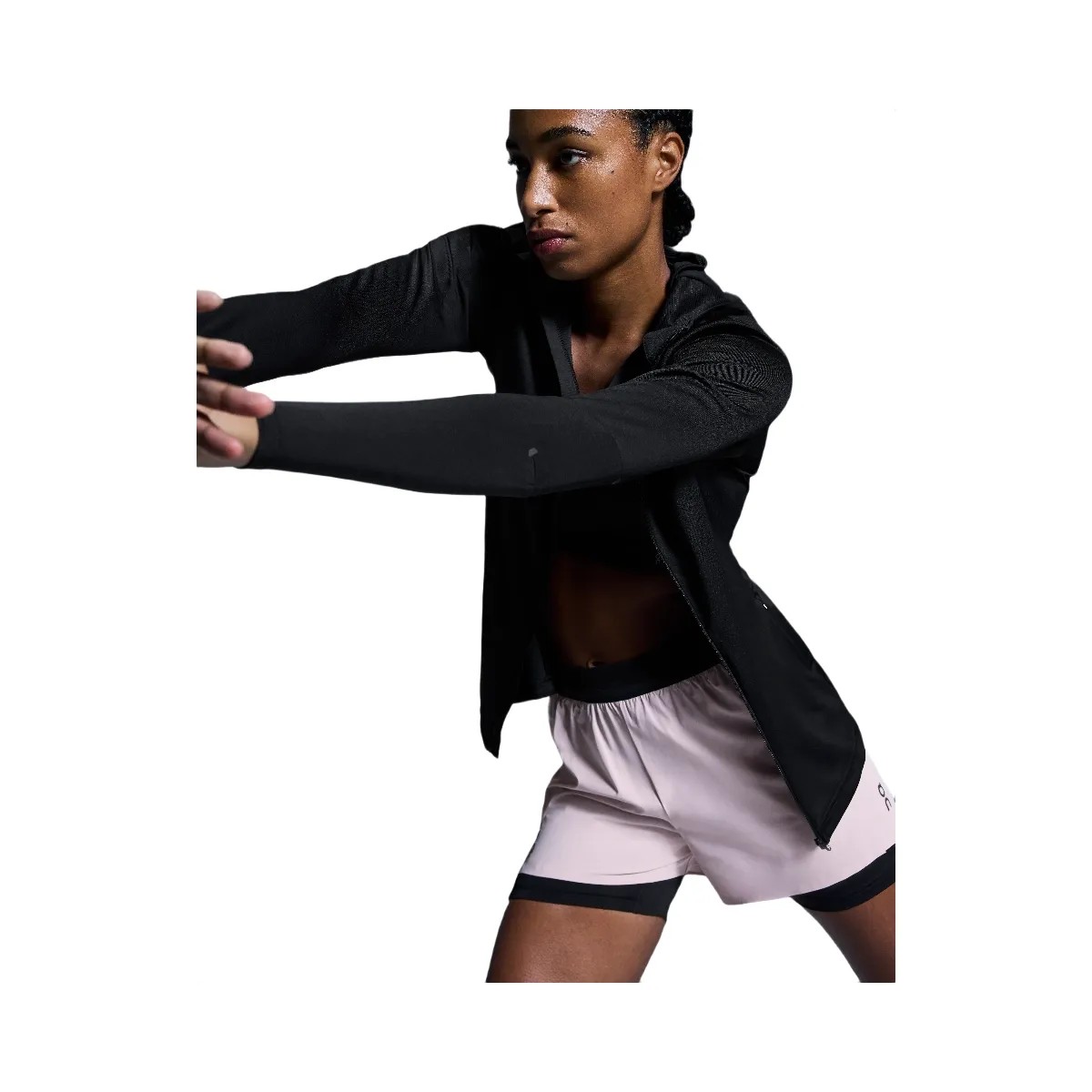 On 3" Performance 2/1 Shorts Mauve | Black  - HypeFly India View 6