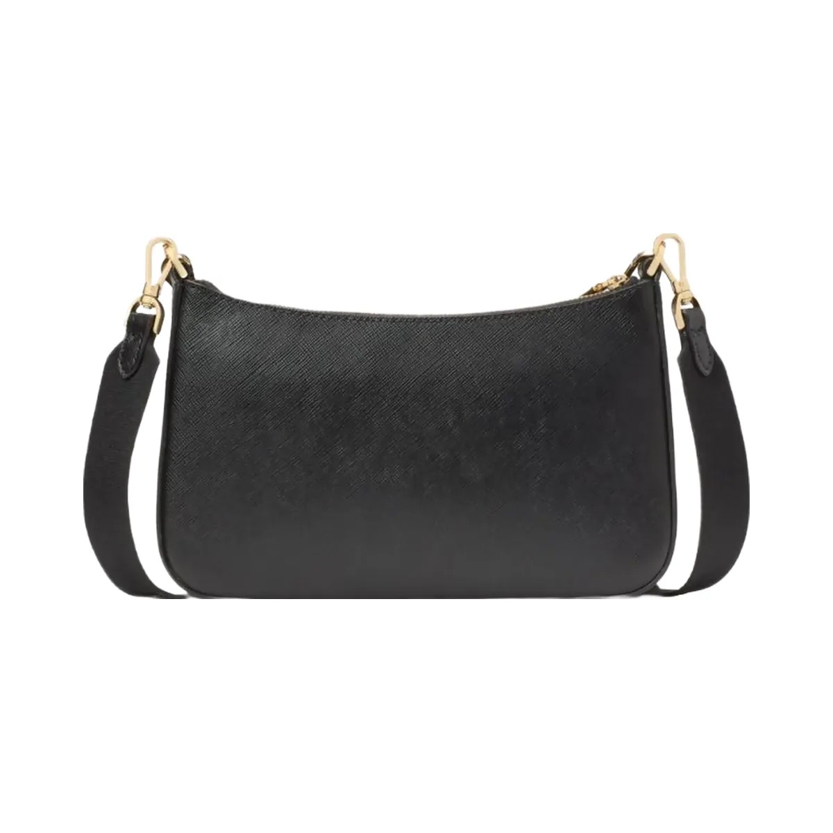 Kate Spade Duet Floral Applique Small Crossbody Black - HypeFly India View 5