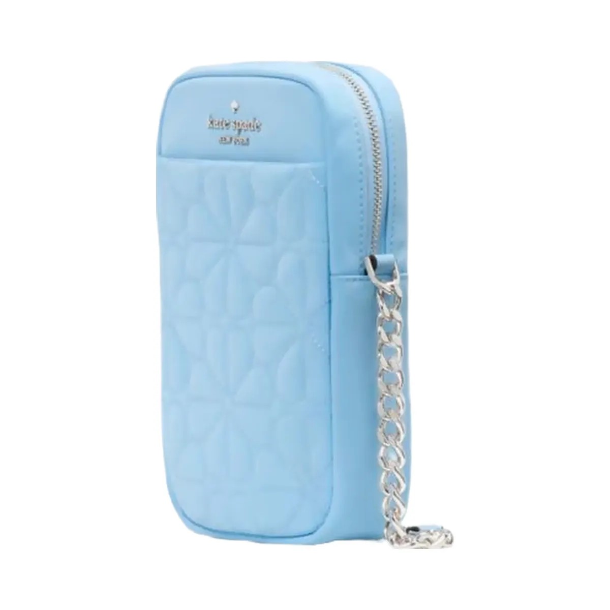 Kate Spade Flower Quilted Fabric Phone Crossbody Montauk Blue - HypeFly India View 3