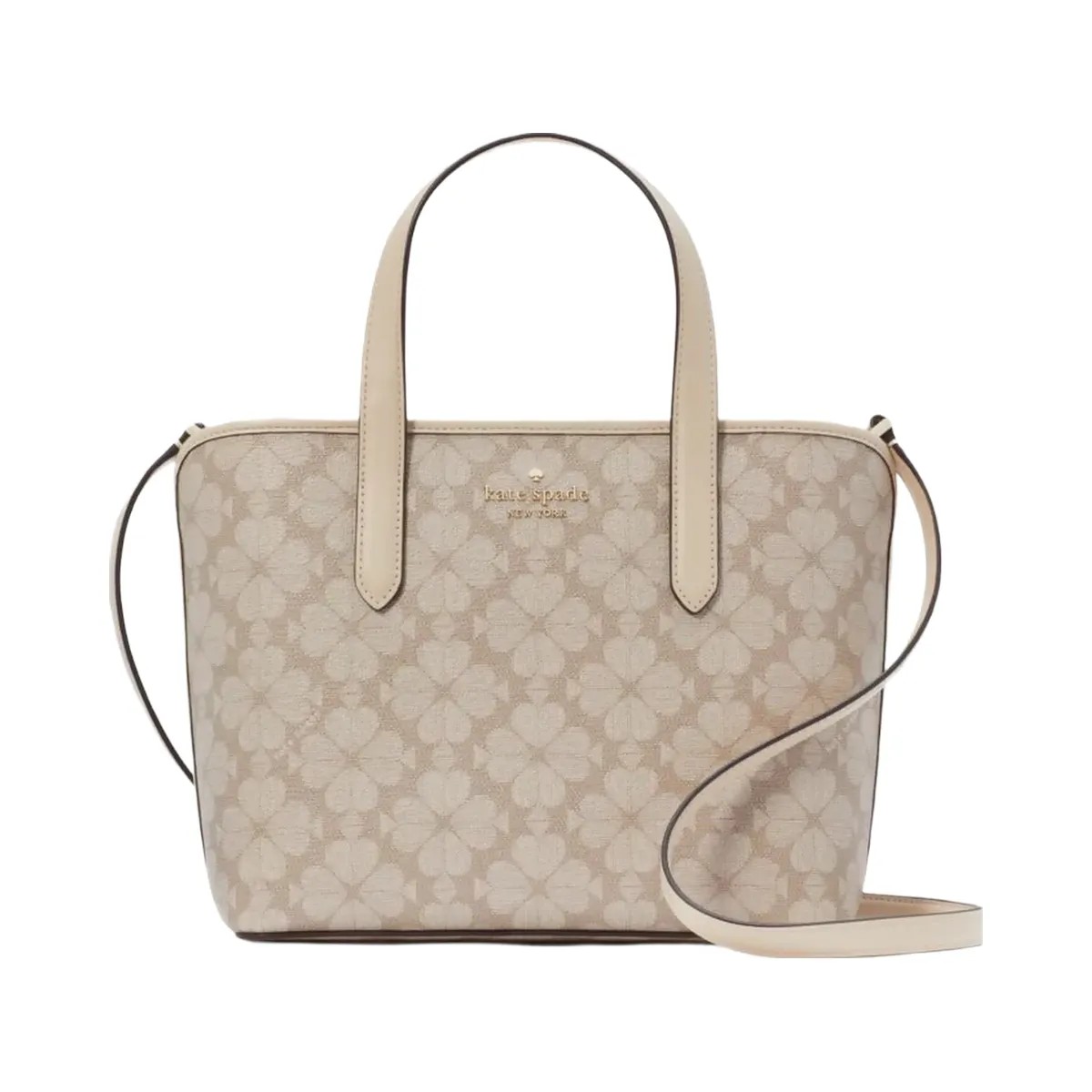 Kate Spade Flower Small Tote Dark Beige Multi - HypeFly India View 1