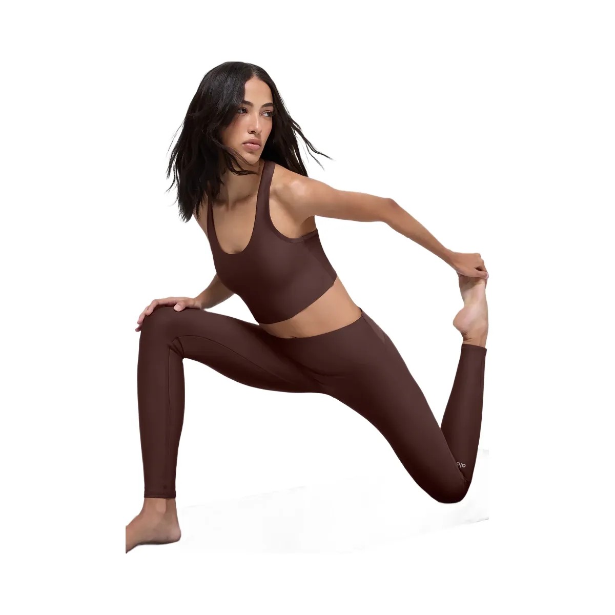 Alo Women's Airlift High-Waist Sleek Legging - Brownstone - HypeFly India View 4