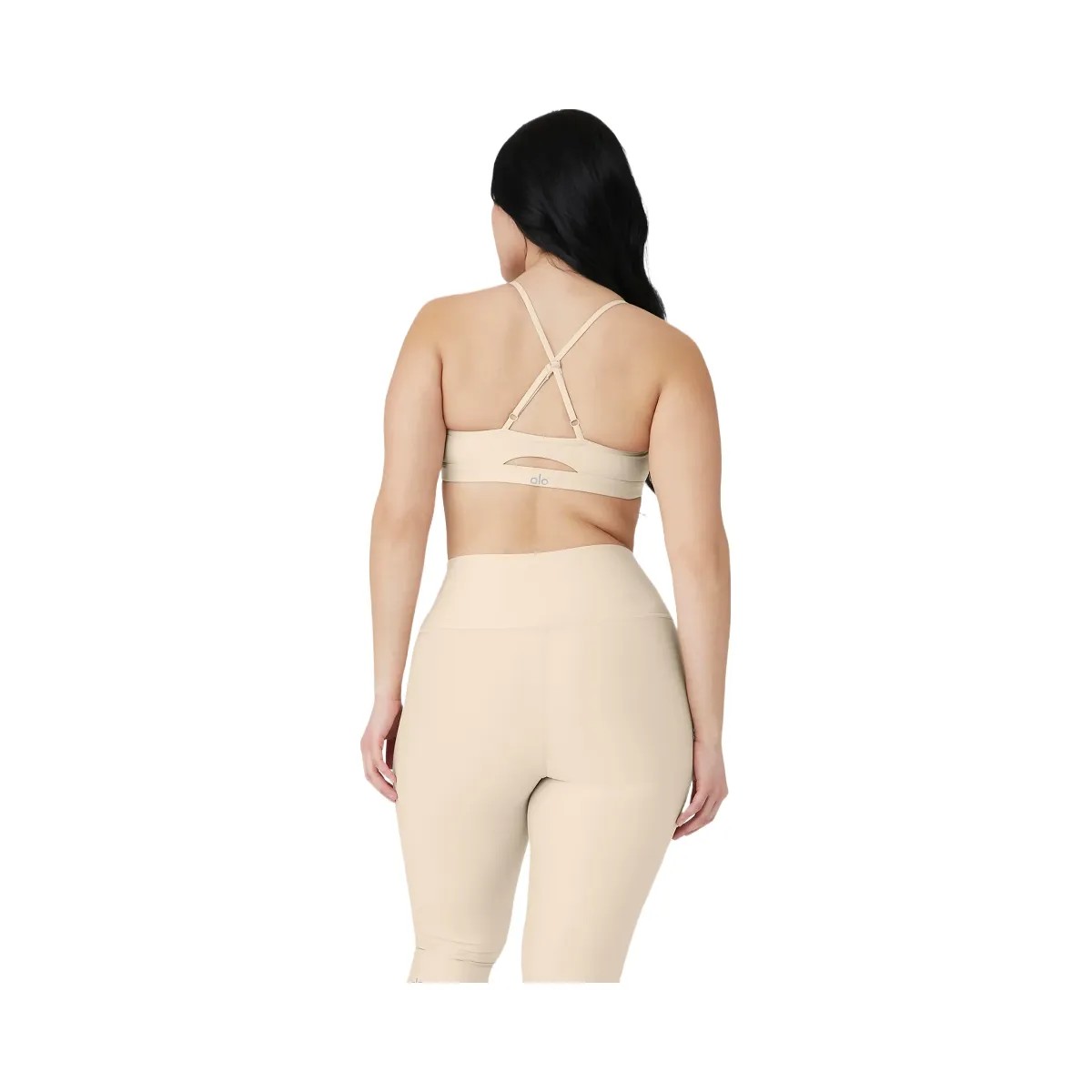 Alo Women's Airlift Intrigue Bra - Macadamia - HypeFly India View 6