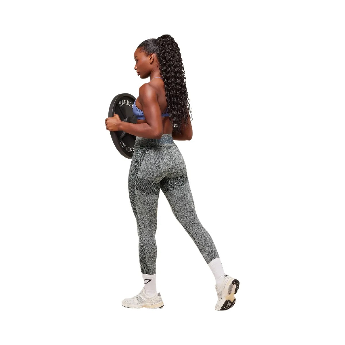 Gymshark Flex High Waisted Leggings - Deep Petrol Blue/White Marl - HypeFly India View 6