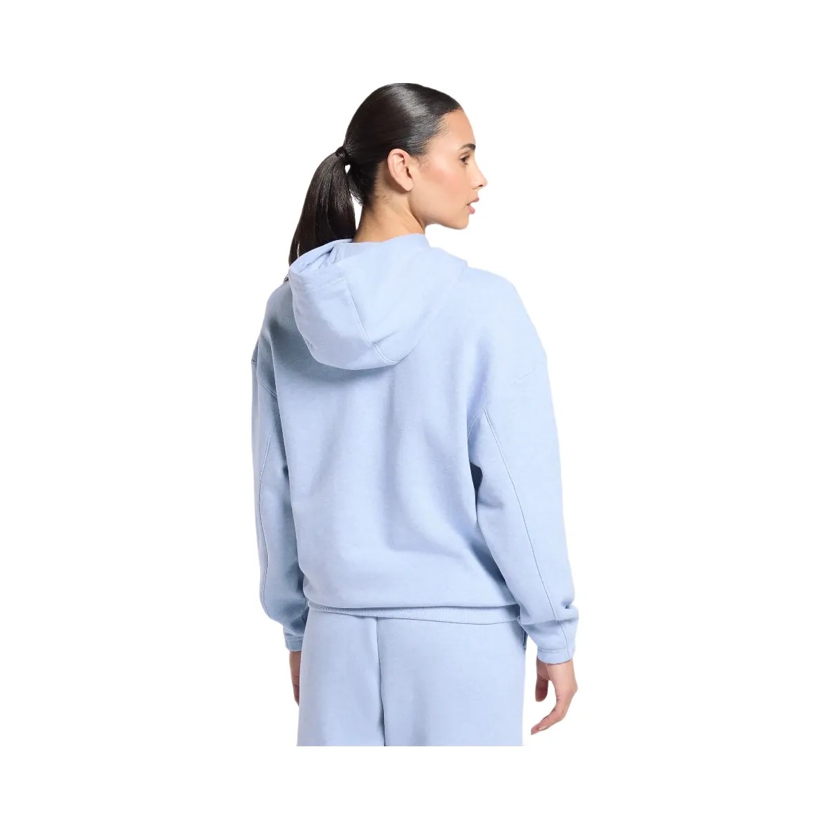Gymshark Rest Day Sweats 2.0 Oversized Hoodie - Blue Marl - HypeFly India View 2