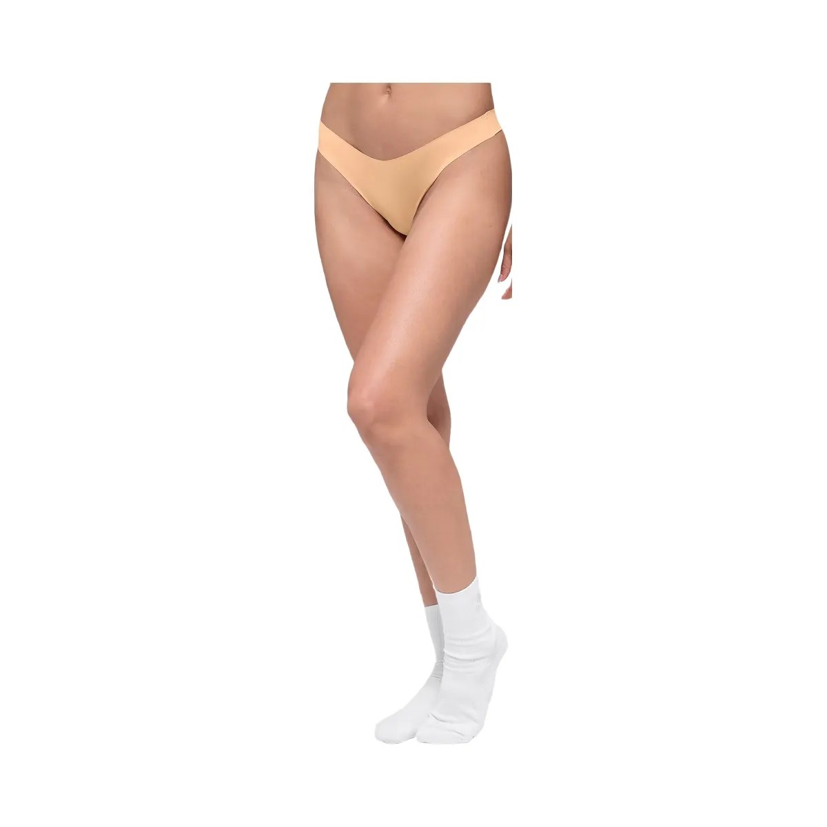 Alo Women's Airbrush Invisible Thong - Champagne - HypeFly India View 3