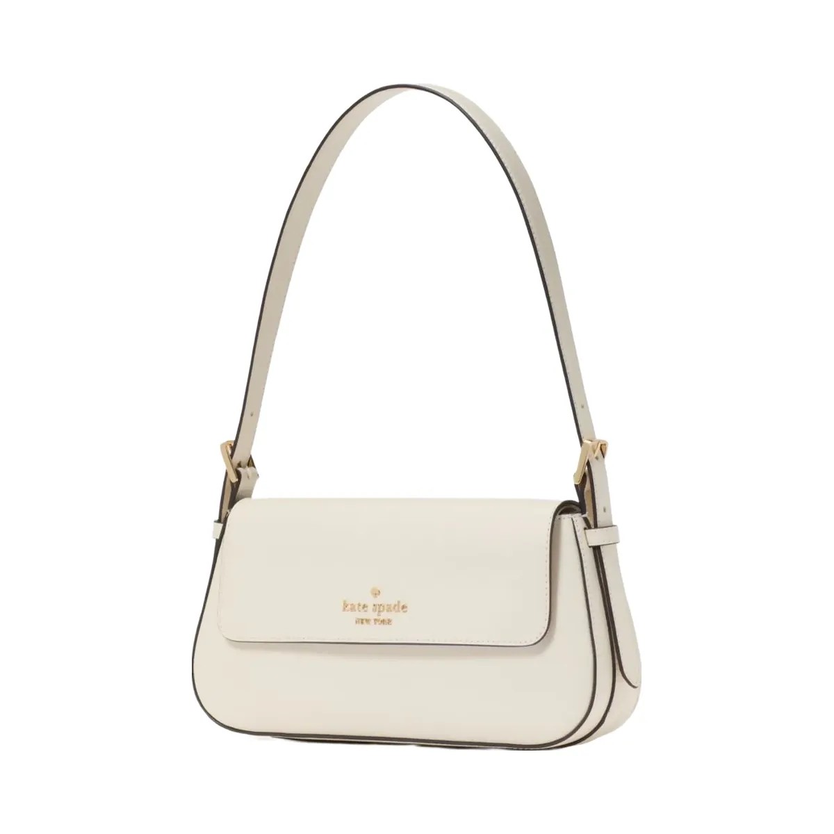 Kate Spade Madison Saffiano Leather Small Flap Shoulder Bag Meringue - HypeFly India View 1