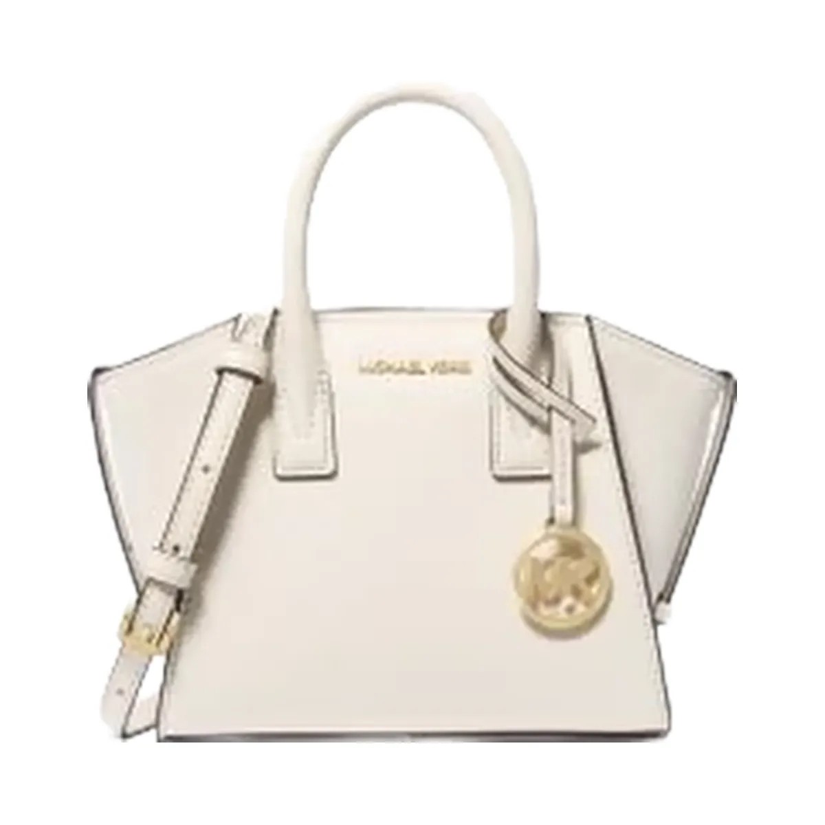 Michael Kors Avril Extra-Small Leather and Suede Satchel Lt Cream - HypeFly India View 1