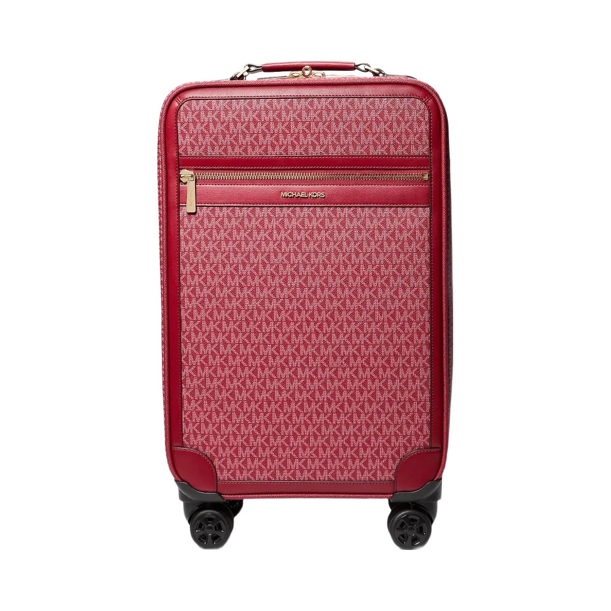 Michael Kors Jet Set Travel Small Signature Logo Suitcase Cherry - HypeFly India View 1