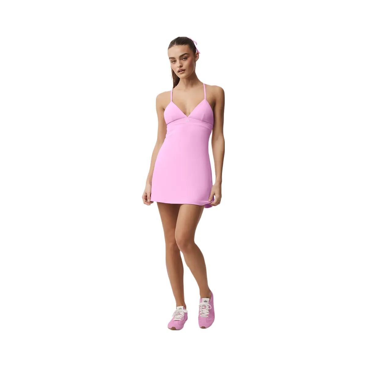 Alo Women's Airbrush Splendor Dress - Candy Heart Pink - HypeFly India View 1
