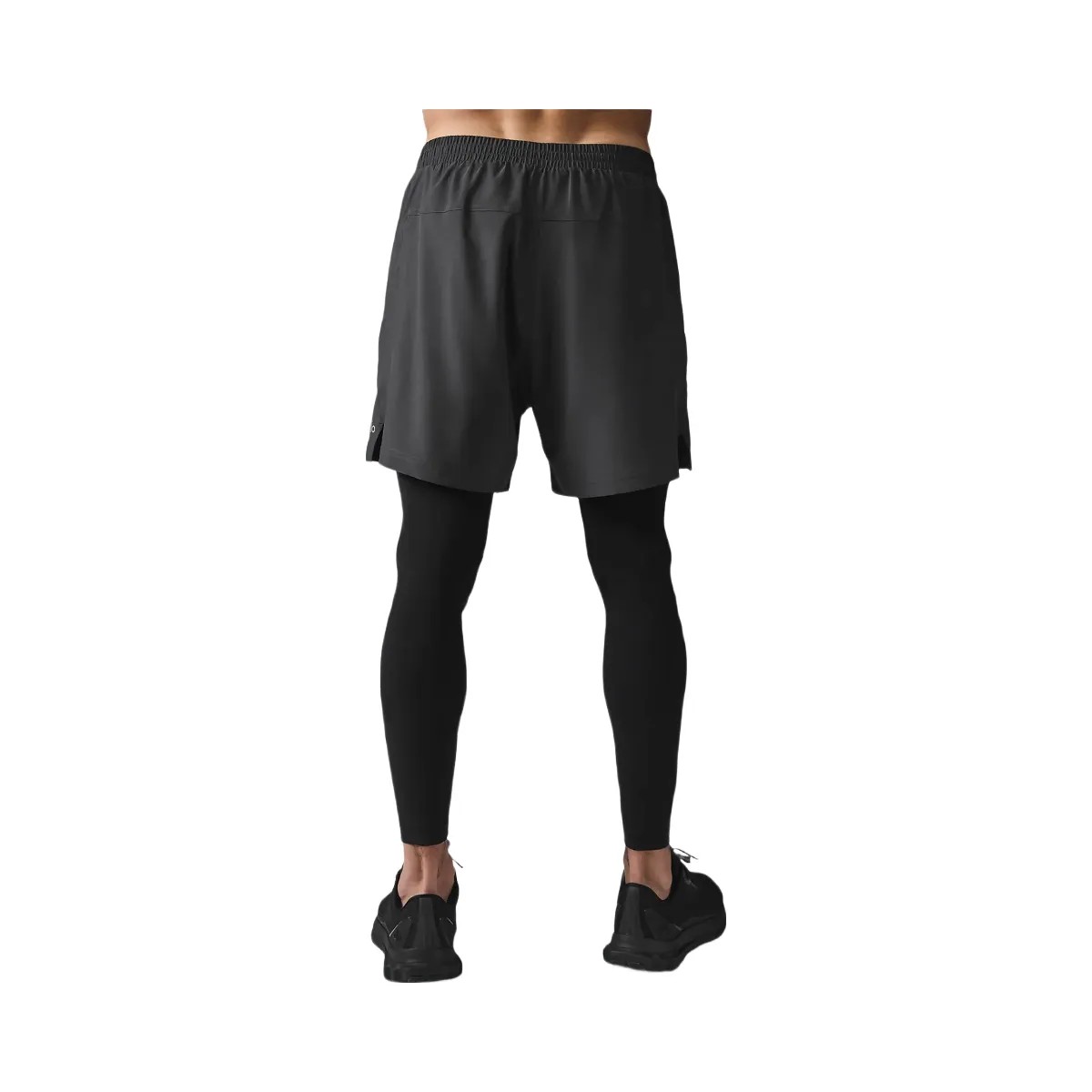 Alo Men's 5" Revival 2-in-1 Pant - Anthracite/Black - HypeFly India View 3