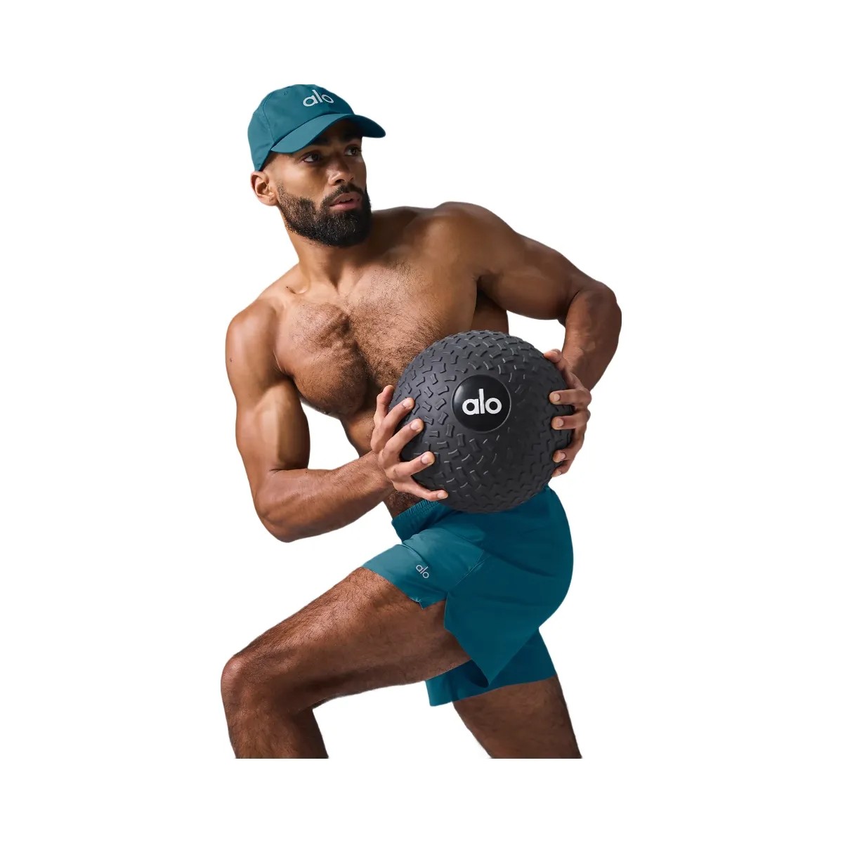 Alo Men's 5" Adapt Running Short - Oceanic Teal - HypeFly India View 3