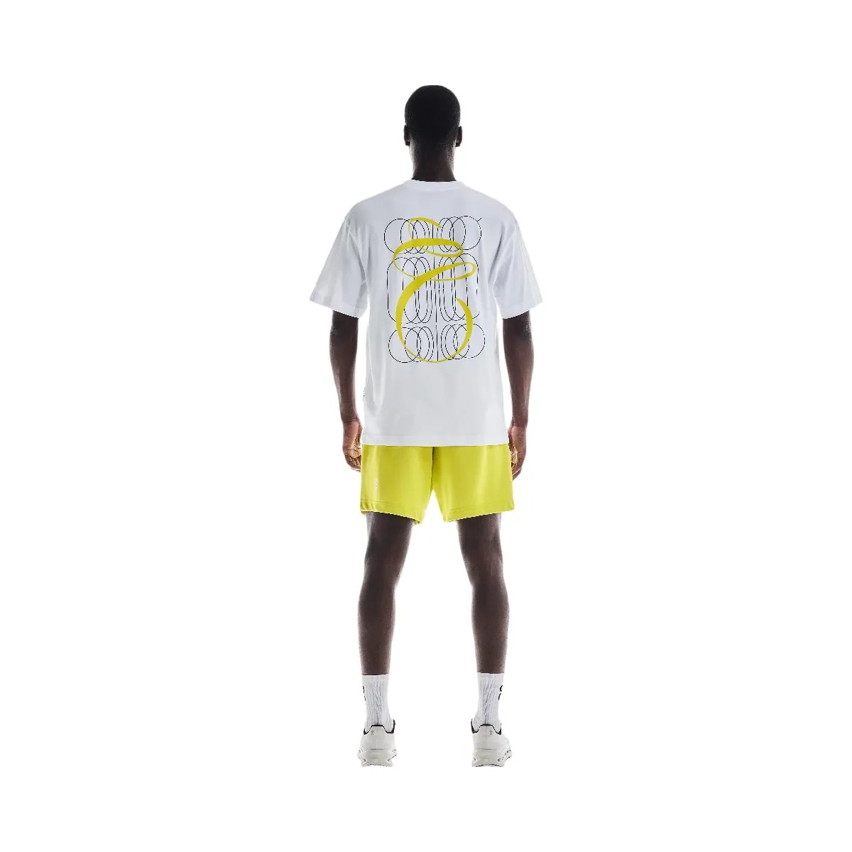 On Club-T Graphic White | Lime - HypeFly India View 2