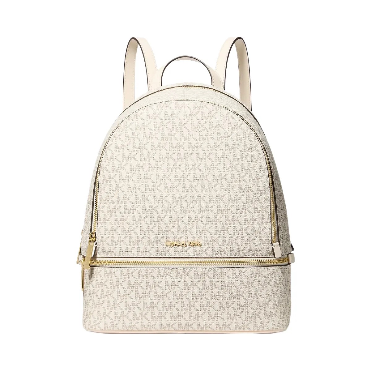 Michael Kors Rhea Medium Signature Logo Backpack Lt Crm Multi - HypeFly India View 1