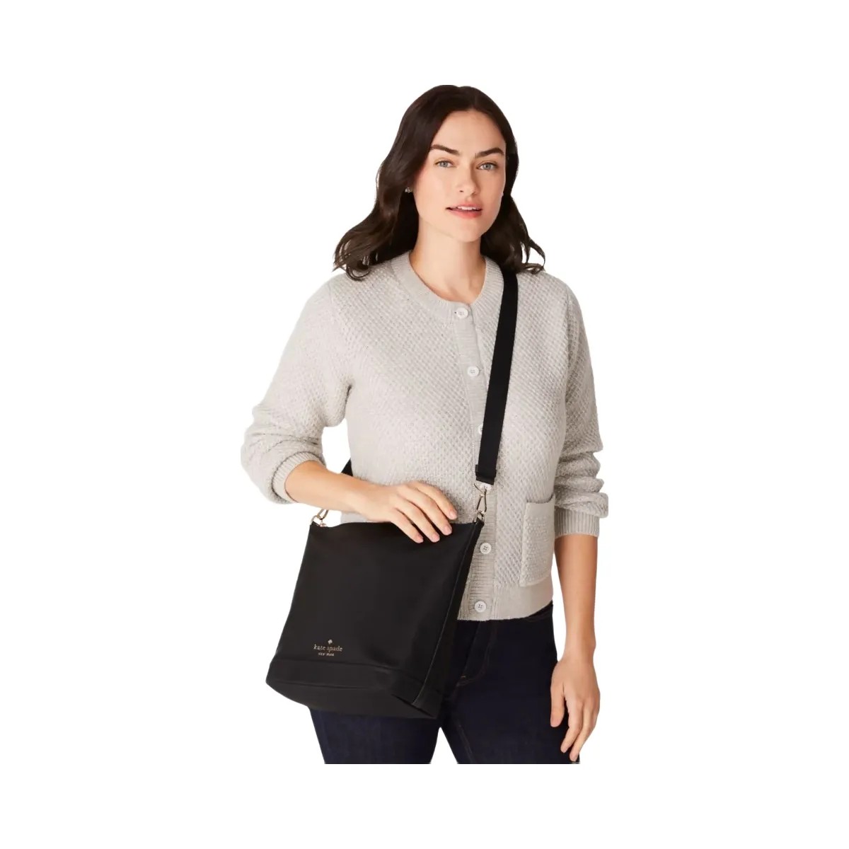 Kate Spade Chelsea Large Duffle Crossbody Black - HypeFly India View 2