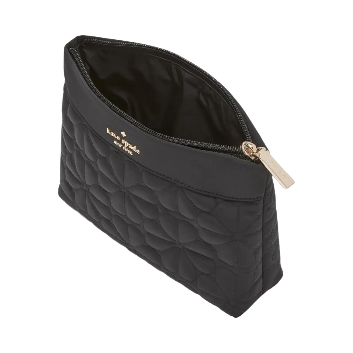 Kate Spade Flower Quilted Cosmetic Pouch Black - HypeFly India View 2