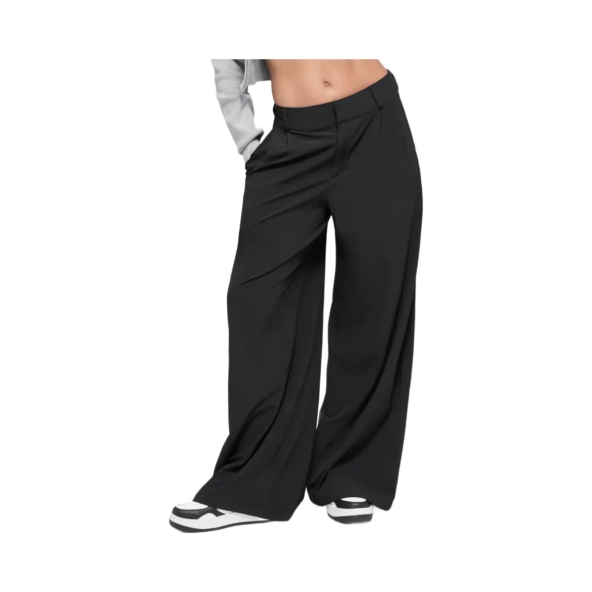 Alo Women's High-Waist Dreamscape Trouser (Long) - Black - HypeFly India View 1