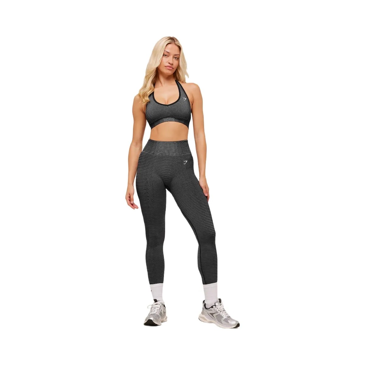 Gymshark Sport Seamless Sports Bra - GS Onyx Grey/GS Black - HypeFly India View 4