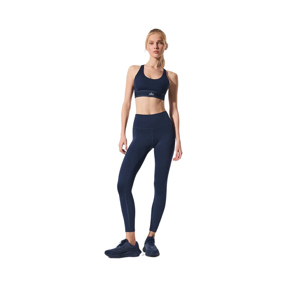 Alo Women's 7/8 High-Waist Airlift Legging - Navy - HypeFly India View 4