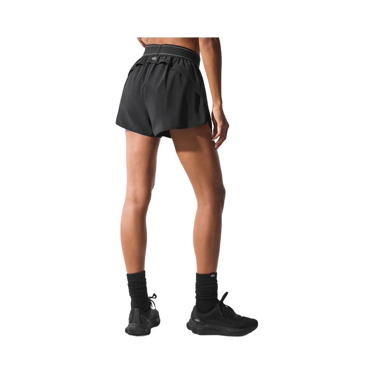 Alo Women's Match Point Short - Black - HypeFly India View 3