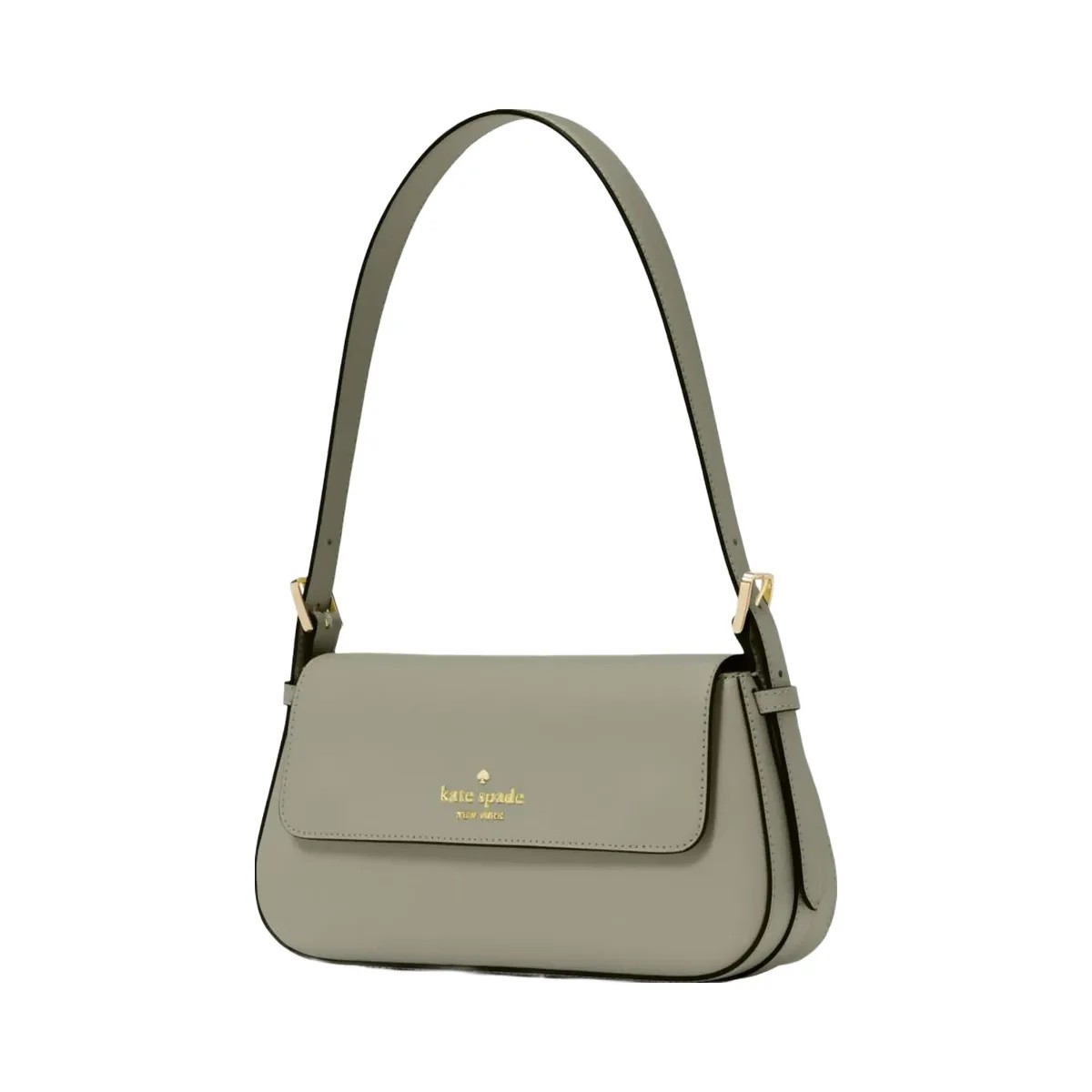 Kate Spade Madison Saffiano Leather Small Flap Shoulder Bag Dusky Pine - HypeFly India View 3