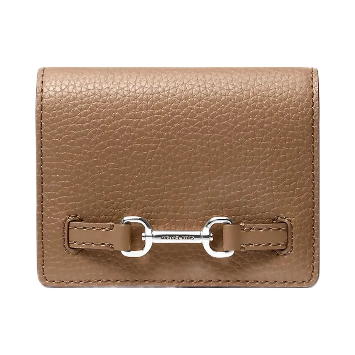 Michael Kors Carson Small Pebbled Leather Wallet Driftwood - HypeFly India View 1