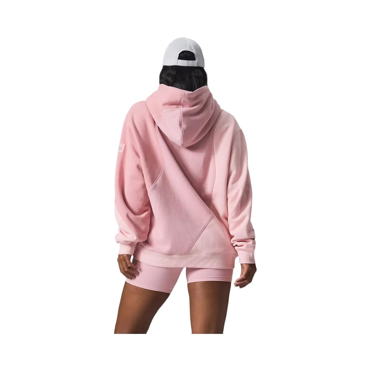 Alo Women's Make Waves Hoodie - Sunset Pink Tonal - HypeFly India View 3