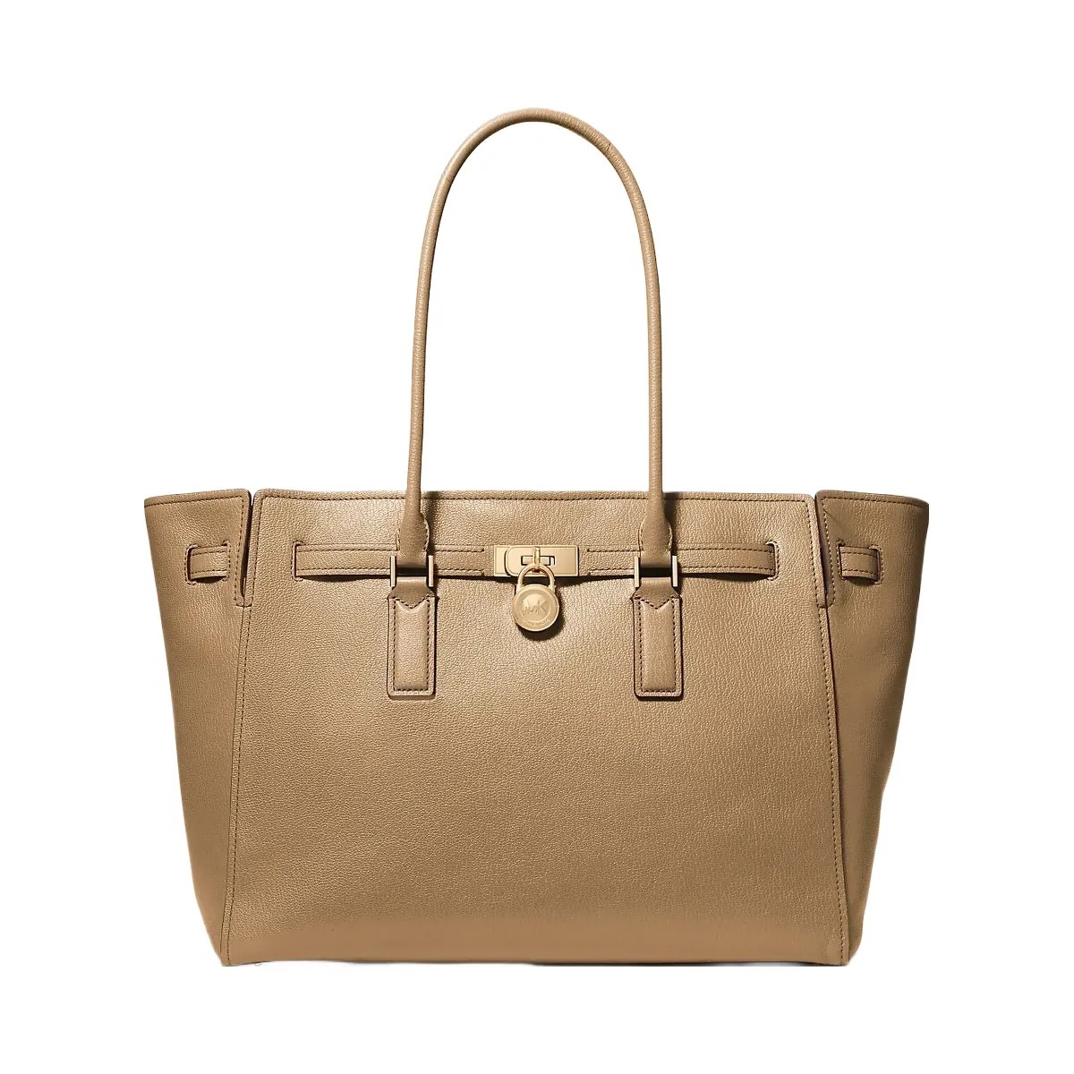 Michael Kors Hamilton Moderne Large Leather Tote Bag Husk - HypeFly India View 1
