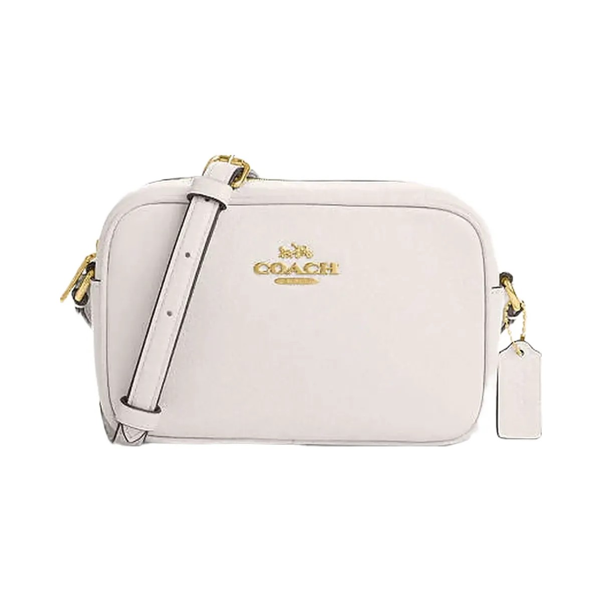 Coach Mini Jamie Camera Bag Pebbled Leather-Gold-Chalk - HypeFly India View 1