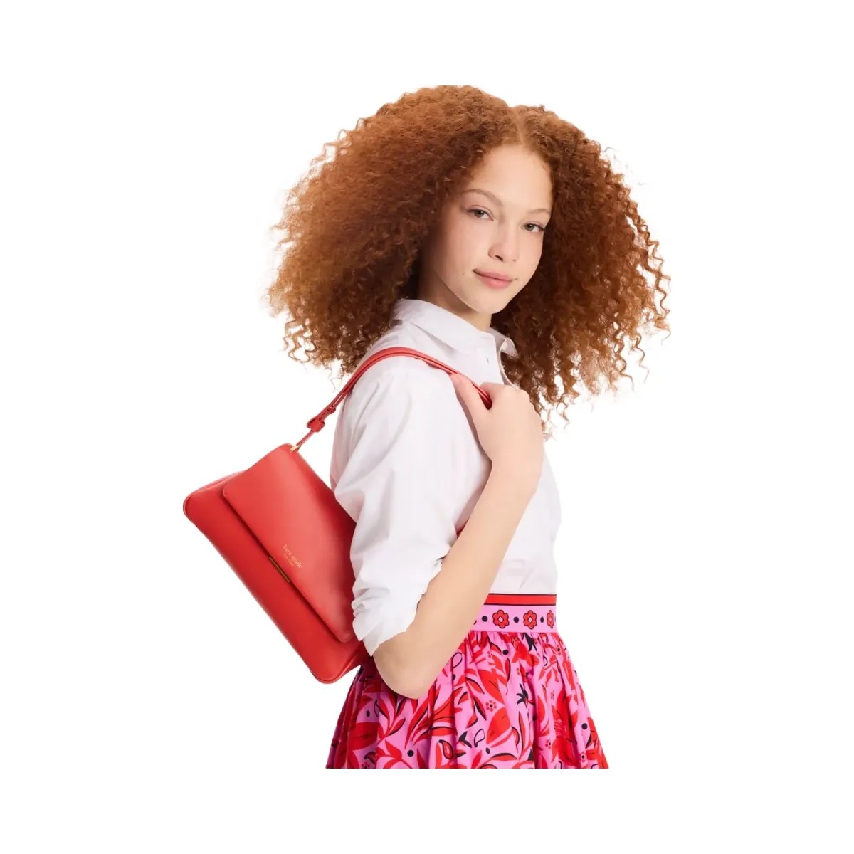 Kate Spade Grace Convertible Shoulder Bag Flame Scarlet - HypeFly India View 3