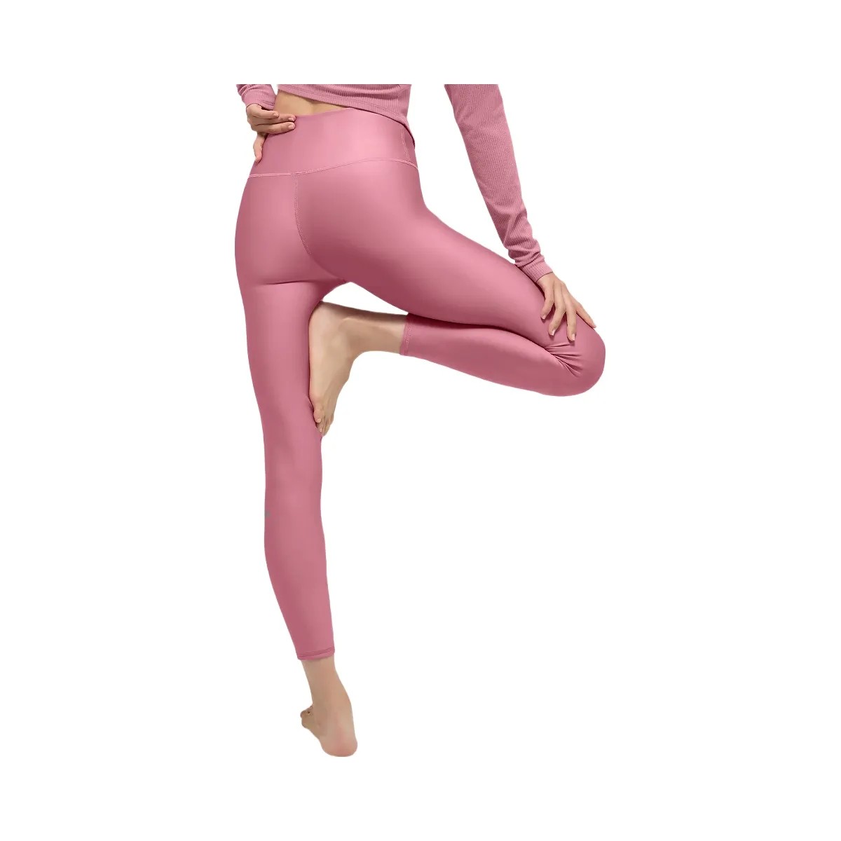 Alo Women's 7/8 High-Waist Airlift Legging - Pink Wild Rose - HypeFly India View 3