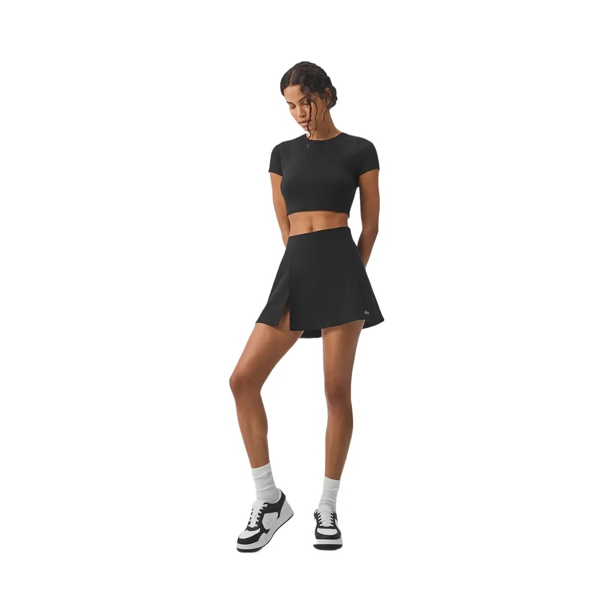 Alo Women's Alosoft Backspin Skirt - Black - HypeFly India View 5