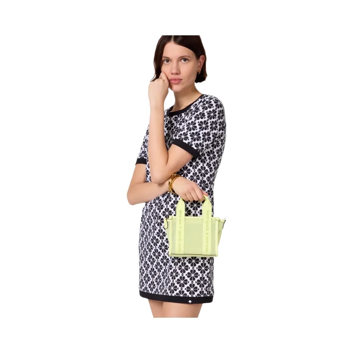 Kate Spade Kip Mesh Mini Tote Melon Rind - HypeFly India View 2