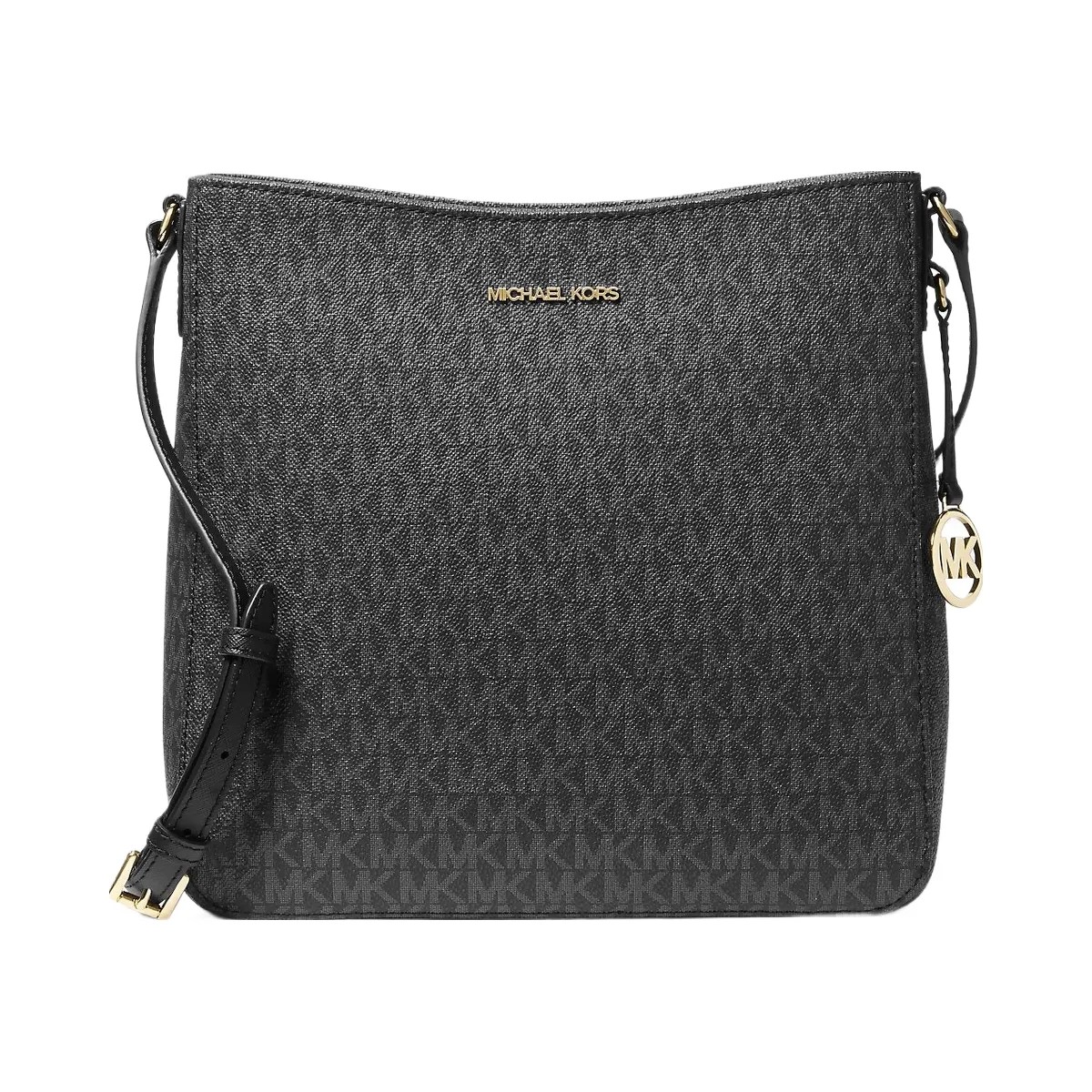 Michael Kors Jet Set Travel Large Logo Messenger Bag Black - HypeFly India View 1