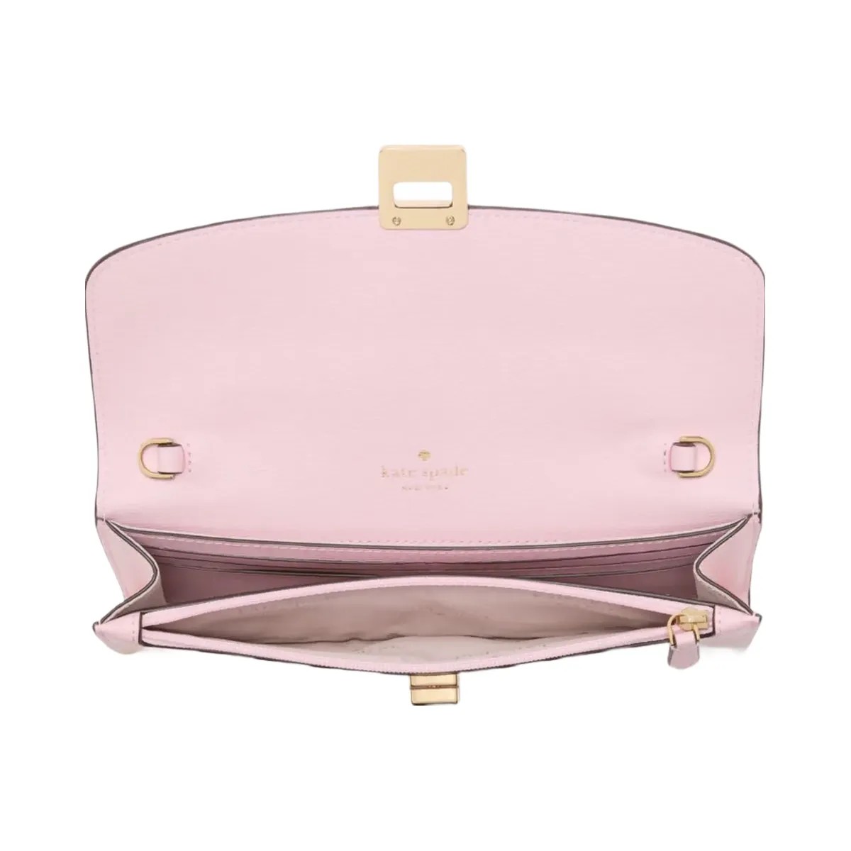 Kate Spade Phoebe Turnlock Wallet on chain Pink Horizon - HypeFly India View 3