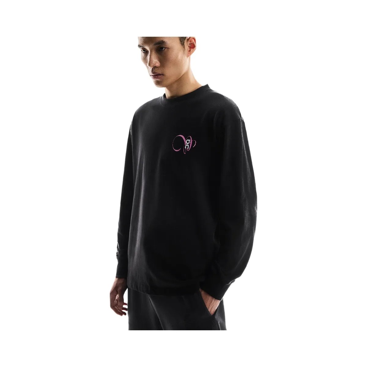 On Club Long-T Graphic Black - HypeFly India View 2