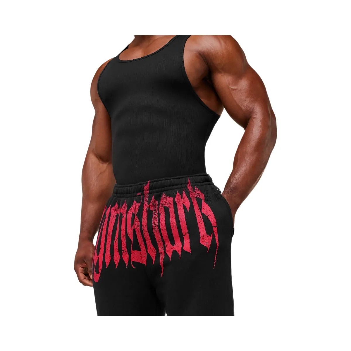 Gymshark Fade Graphic Straight Leg Jogger - GS Black - HypeFly India View 4