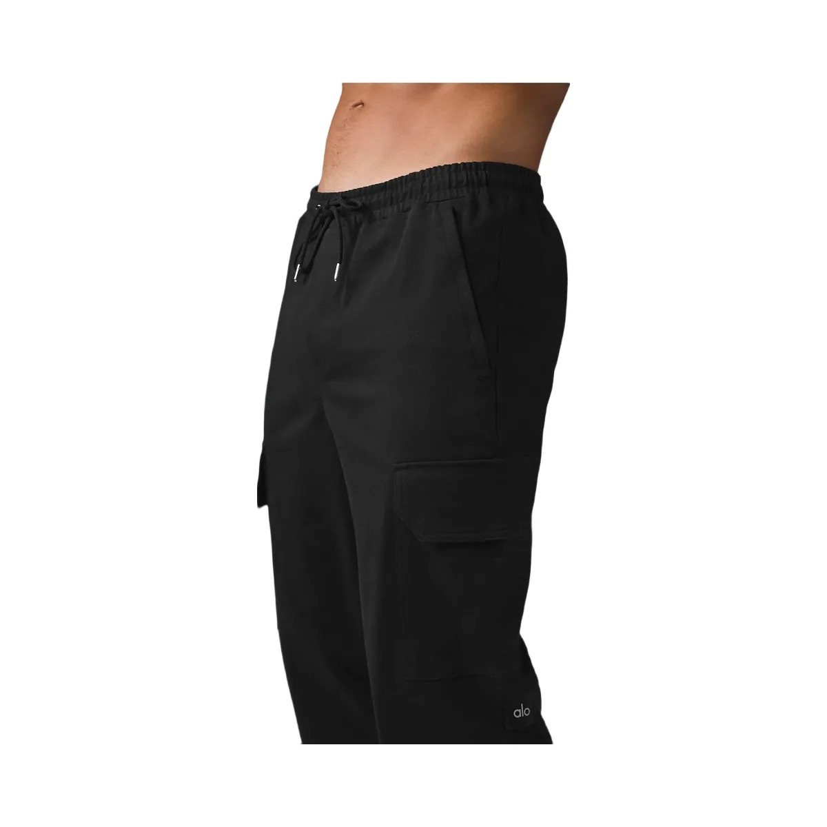 Alo Men's Edition Sueded Jogger - Black - HypeFly India View 2