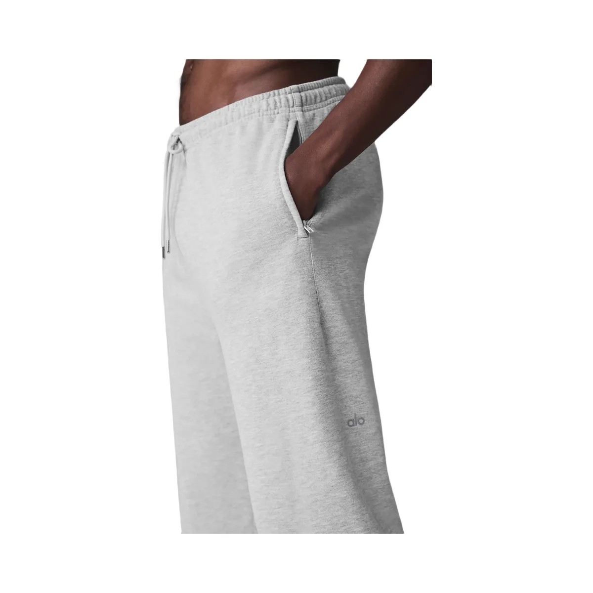 Alo Men's Chill Sweatpant - Athletic Heather Grey - HypeFly India View 2