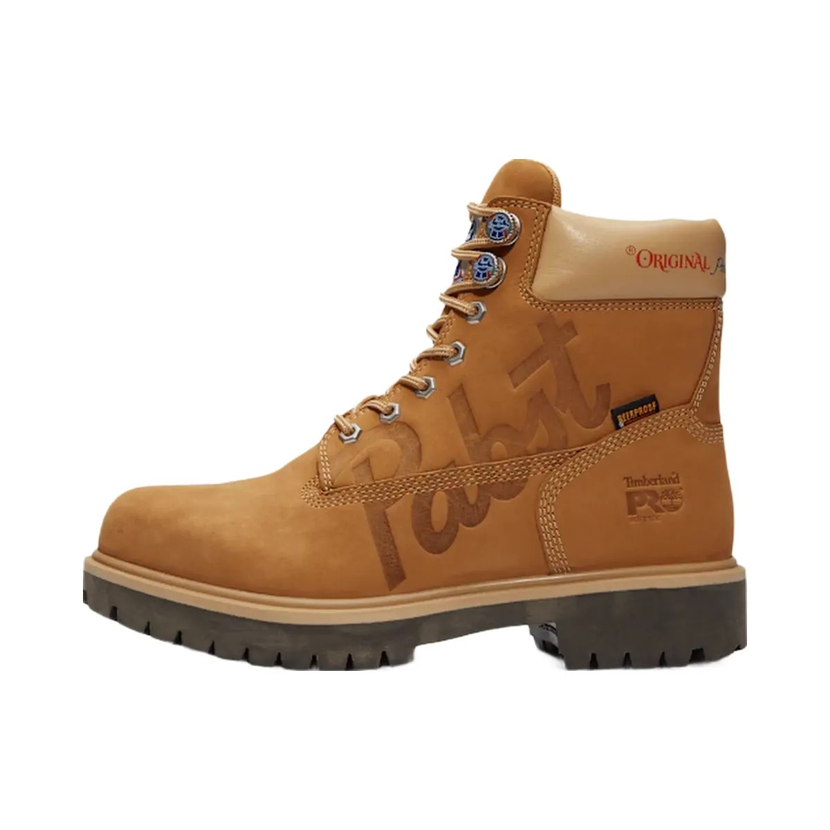 Timberland Pro And Pabst Blue Ribbon Direct Attach 6" Soft Toe Waterproof Work Boot Wheat Nubuck Men'S - HypeFly India View 2