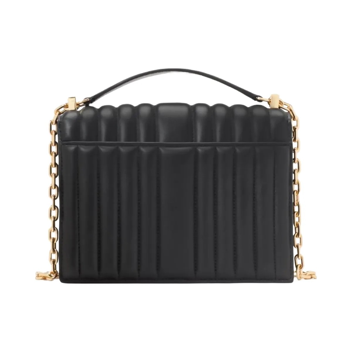 Kate Spade Deco Quilted Chain Shoulder Bag Black - HypeFly India View 5