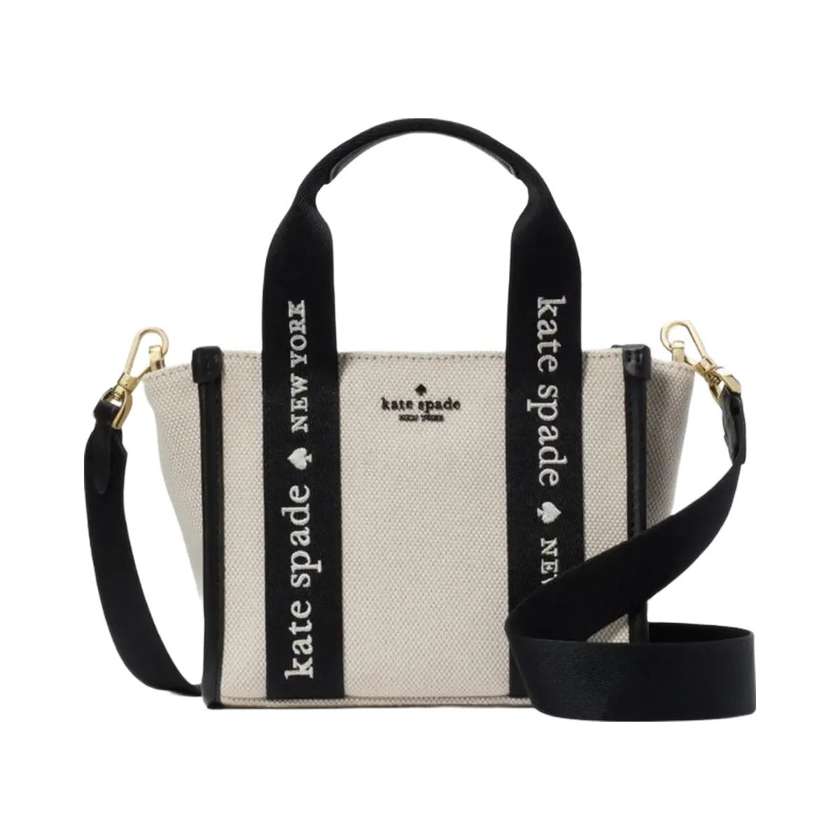 Kate Spade Kip Canvas Mini Tote Natural Multi - HypeFly India View 1