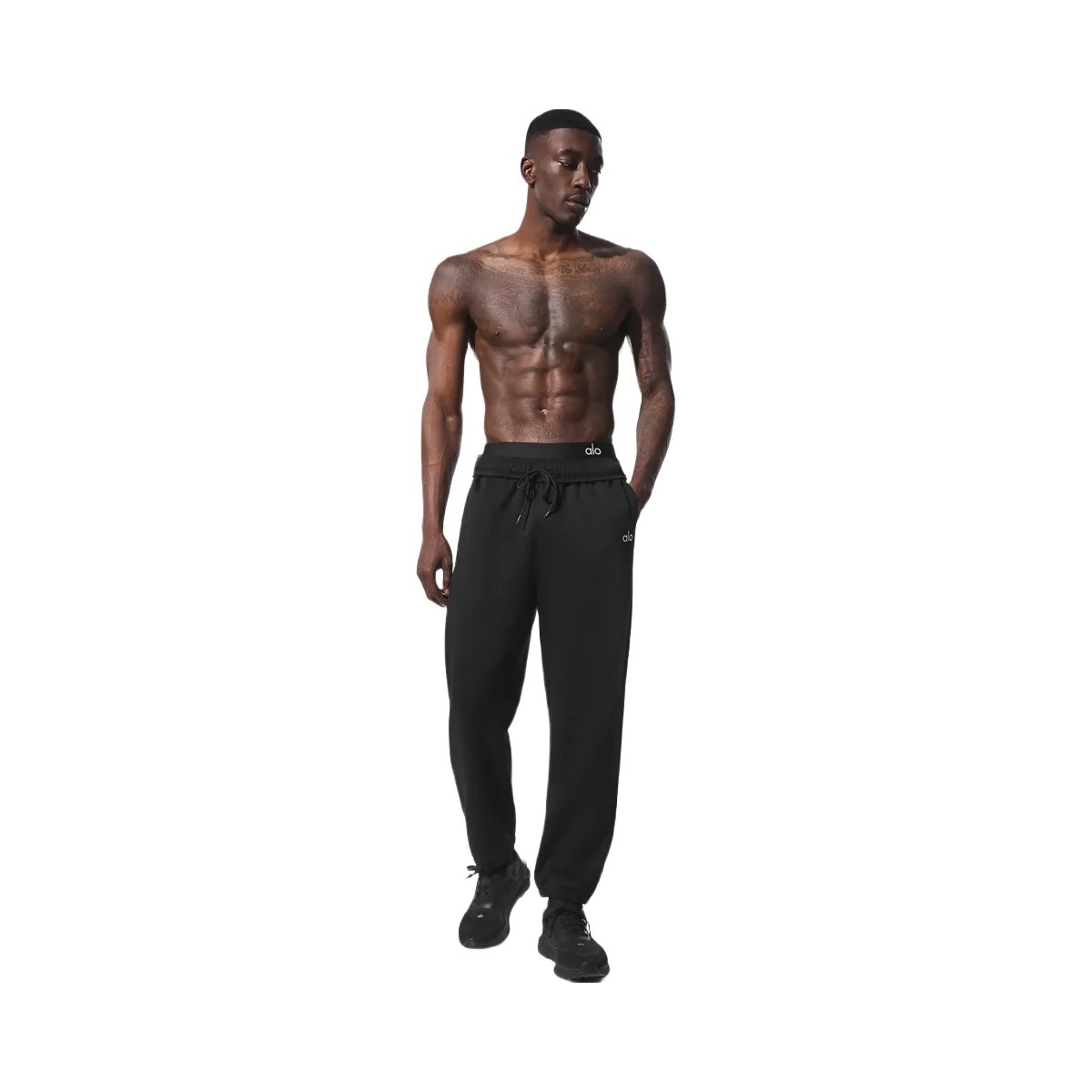 Alo Men's Accolade Sweatpant - Black - HypeFly India View 1