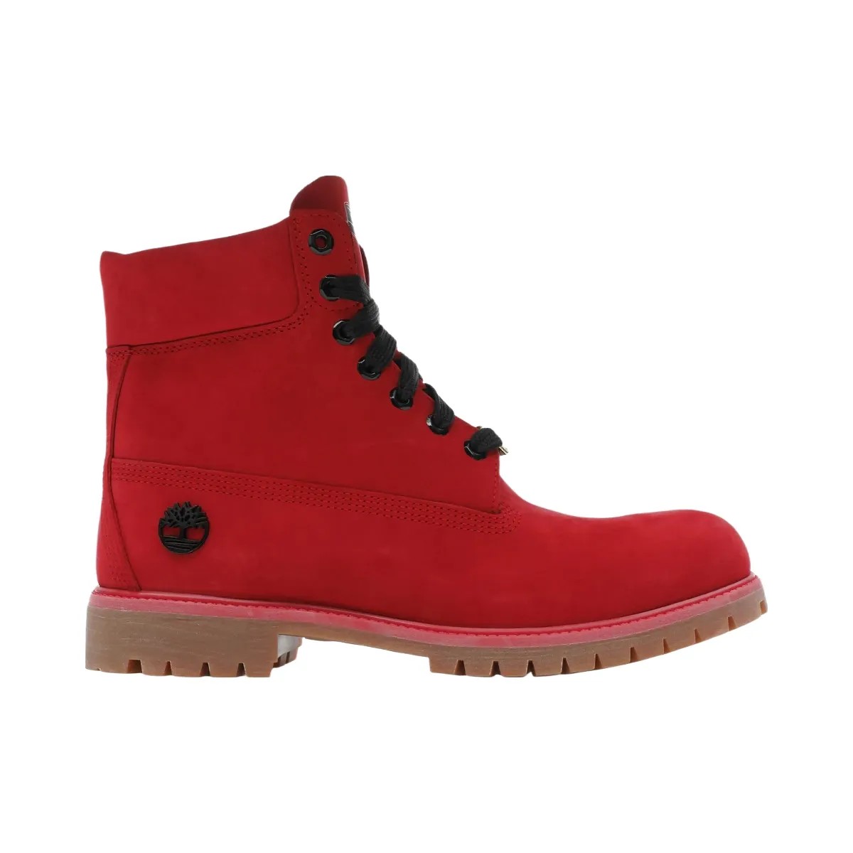 Timberland 6" Premium Waterproof Boot Medium Red Black - HypeFly India View 1