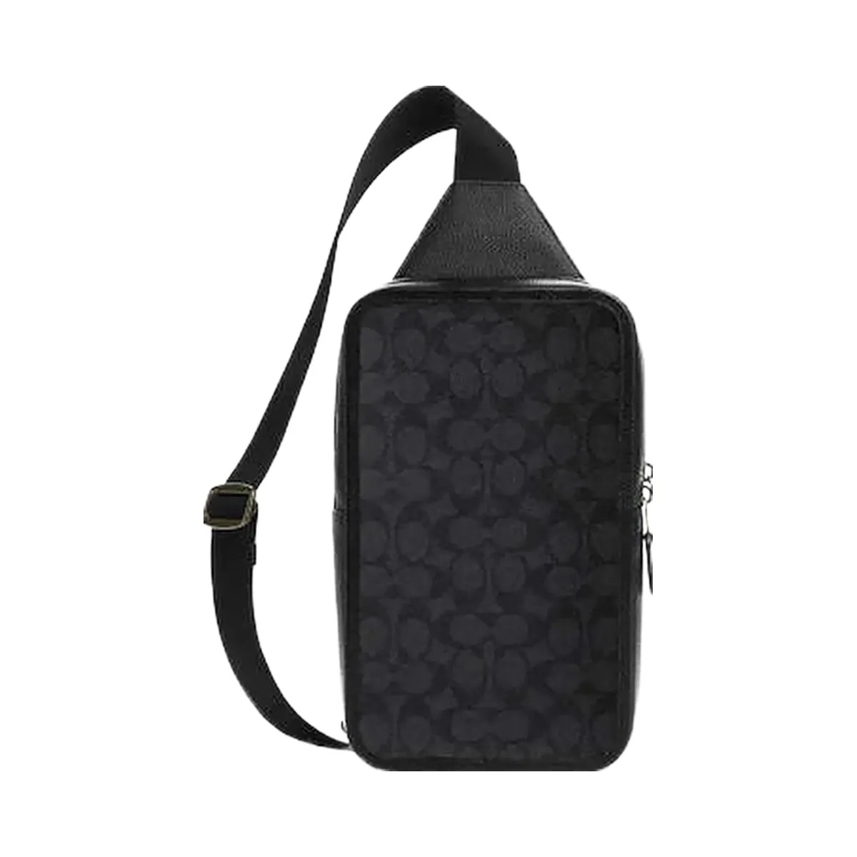 Coach Sullivan Pack In Signature Canvas Signature Canvas-Gunmetal-Charcoal-Black - HypeFly India View 1