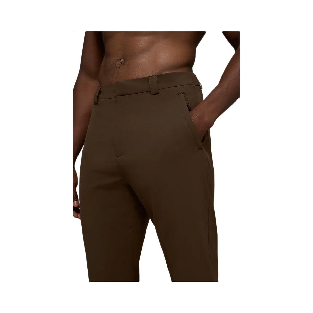 Alo Men's Co-Op Cropped Tech Trouser - Espresso - HypeFly India View 4