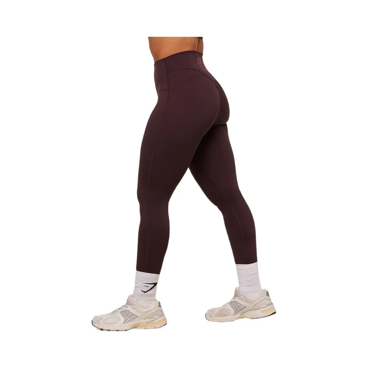 Gymshark Legacy Logo Leggings - Cherry Purple - HypeFly India View 3