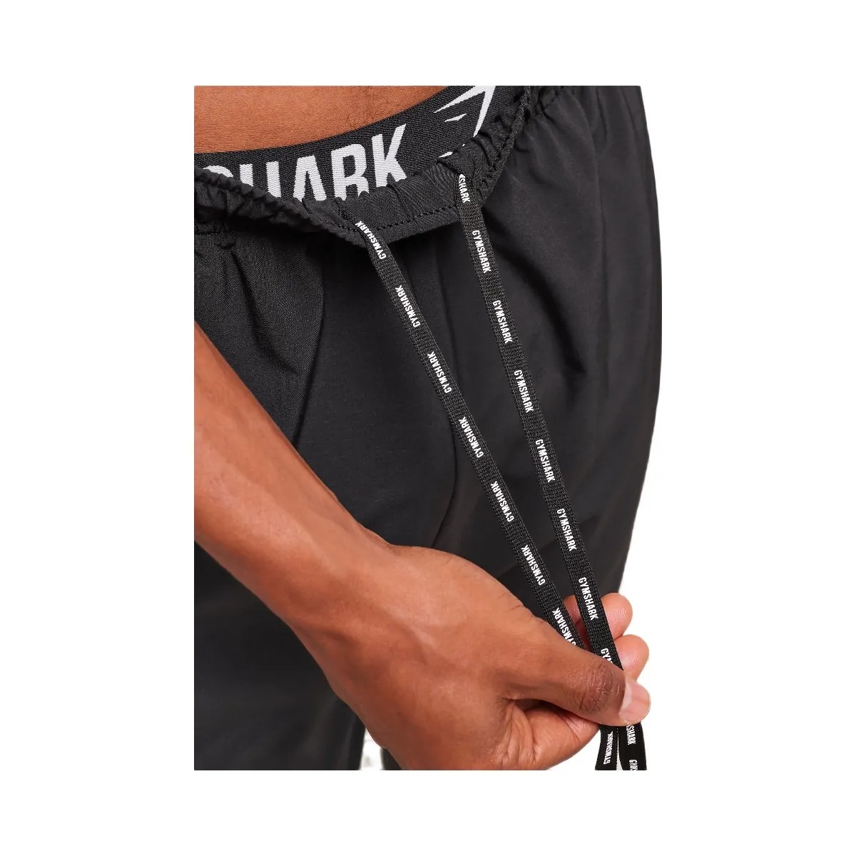 Gymshark Arrival Woven Tall Joggers - Black - HypeFly India View 4