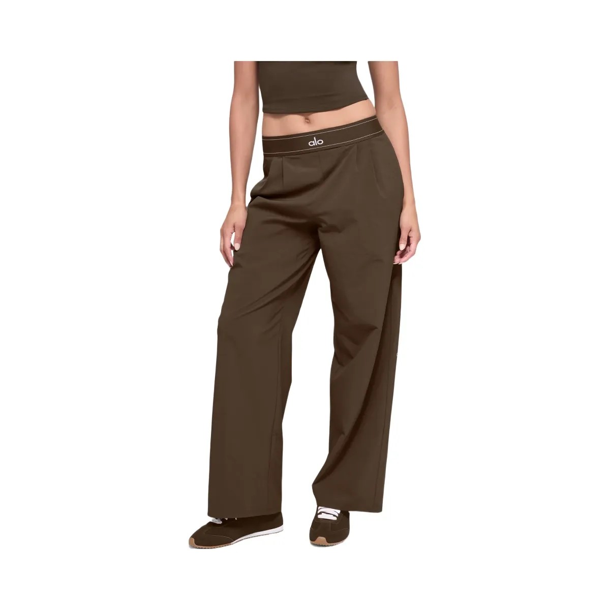 Alo Women's Suit Up Trouser (Regular) - Espresso - HypeFly India View 1