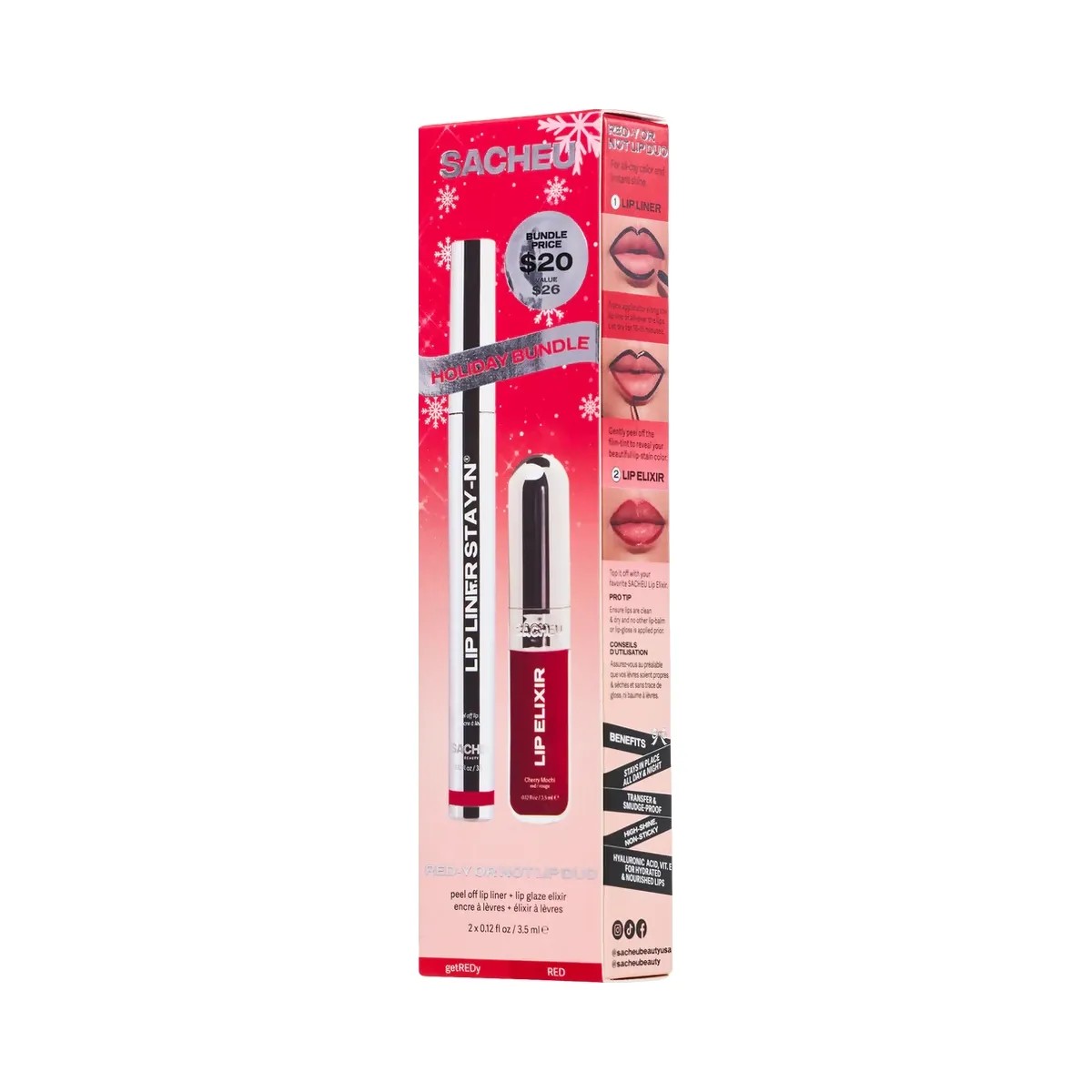 SACHEU RED-Y OR NOT Lip Duo - HypeFly India View 1